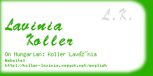 lavinia koller business card